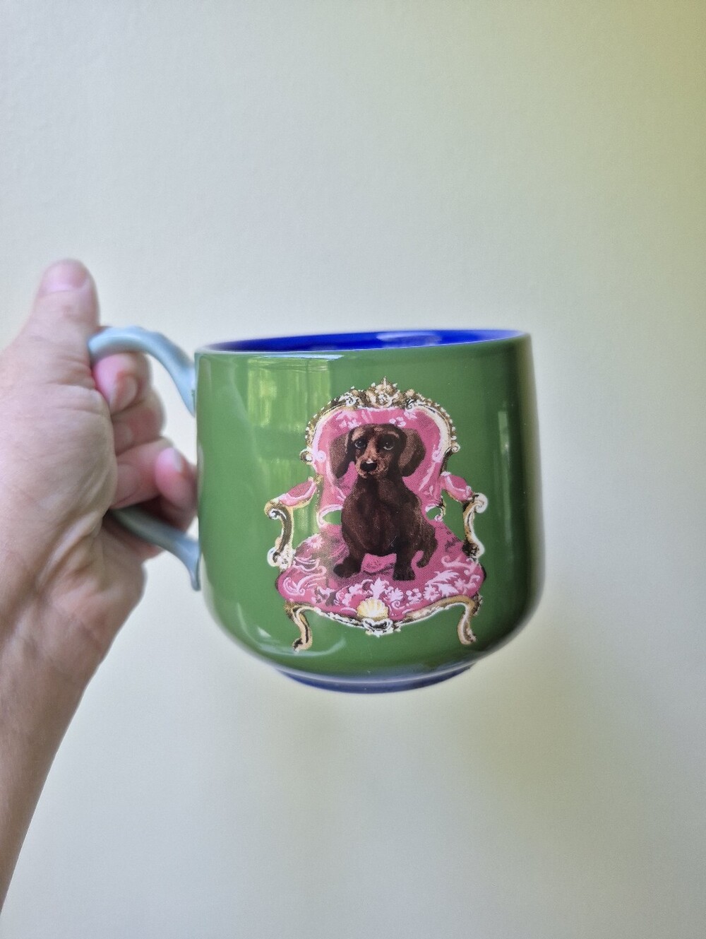 Anthropologie Raphael Balme Dachshund Dog Coffee Cup